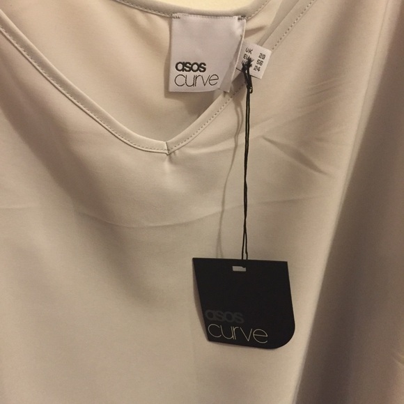 NWT ASOS Curve Woven Swing Camisole Gray 24 - Picture 2 of 4